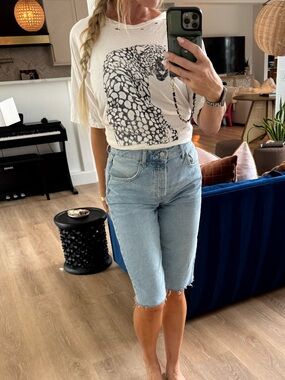 FREE PEOPLE cut off Jean shorts, Bermuda shorts